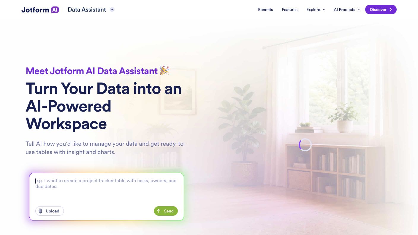 Jotform AI Data Assistant screenshot 1