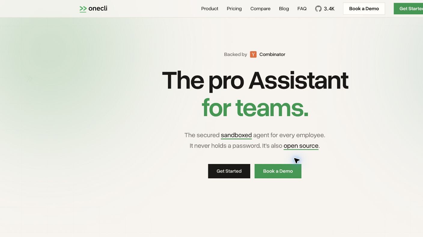 OneCLI screenshot 1