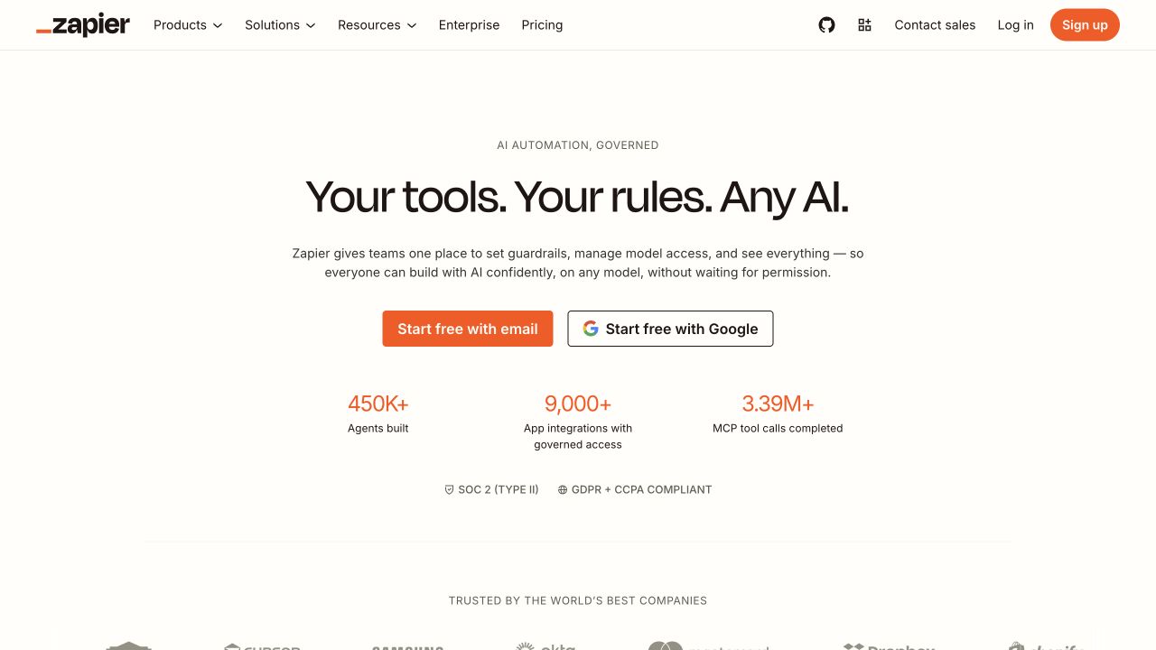 Zapier screenshot 1