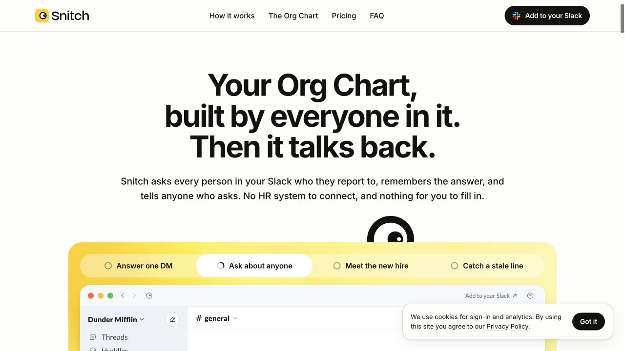 Snitch screenshot 1