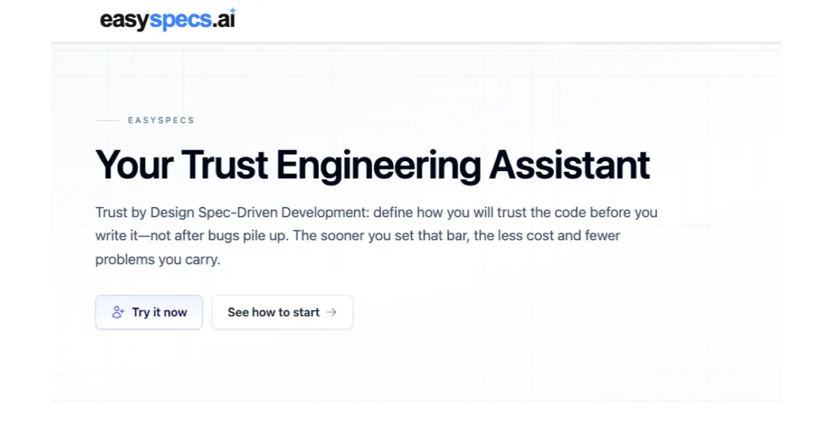 easyspecs.ai screenshot 1