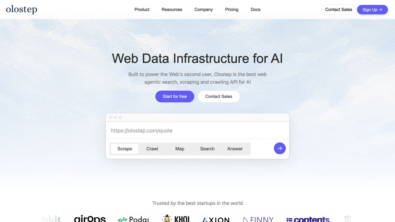Olostep screenshot 1