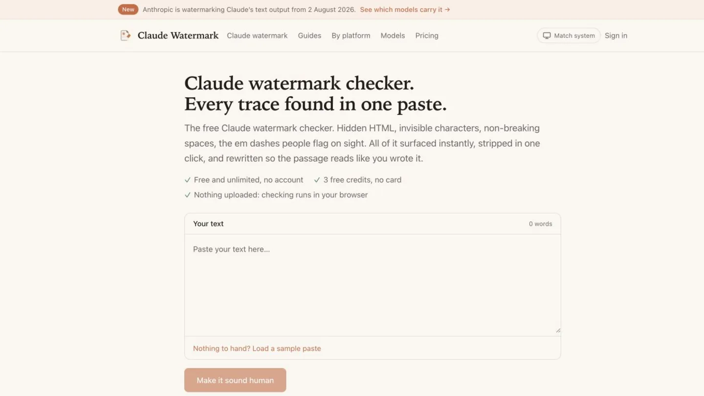 Claude Watermark Remover screenshot 1