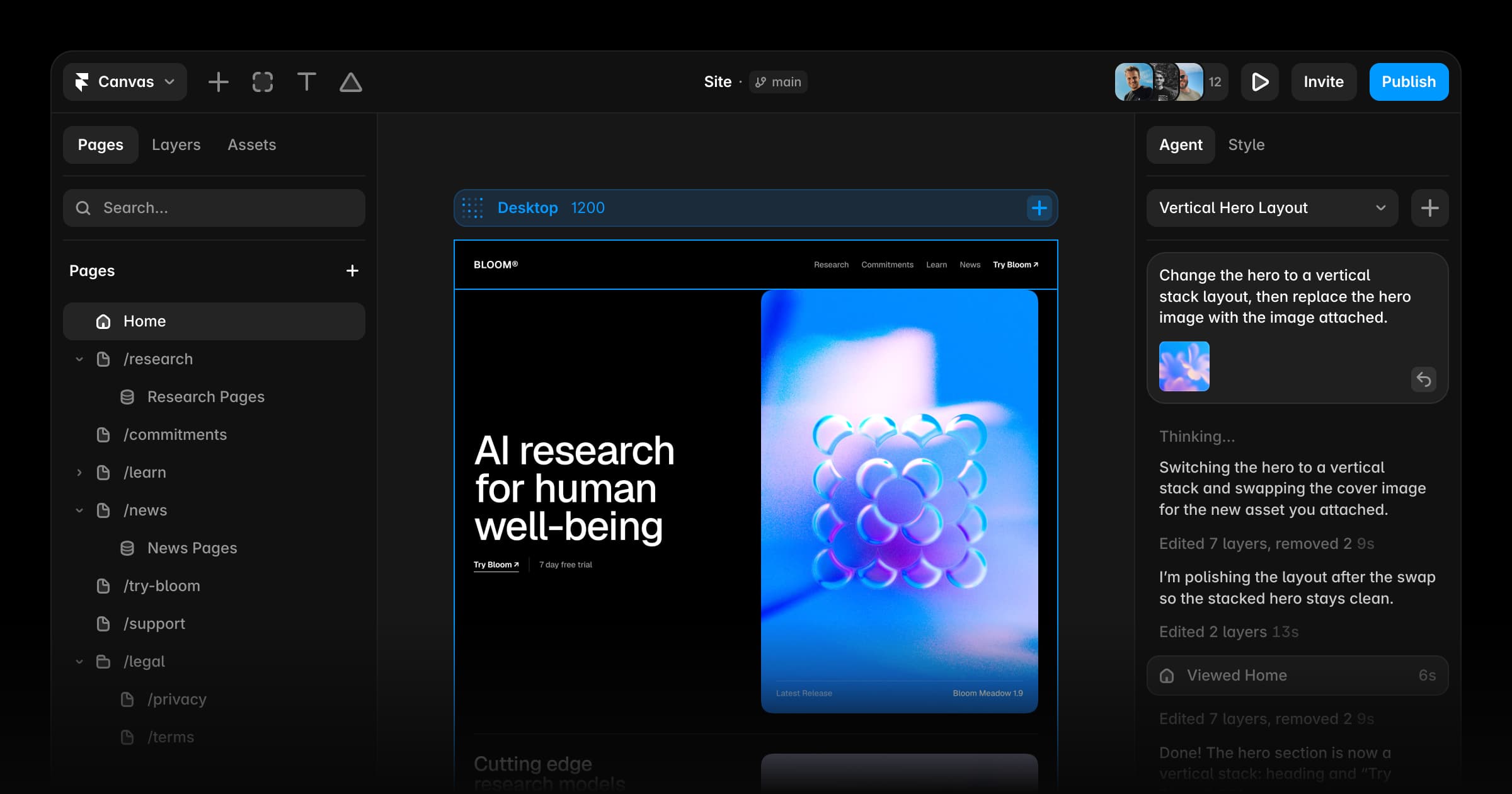Framer AI screenshot 1