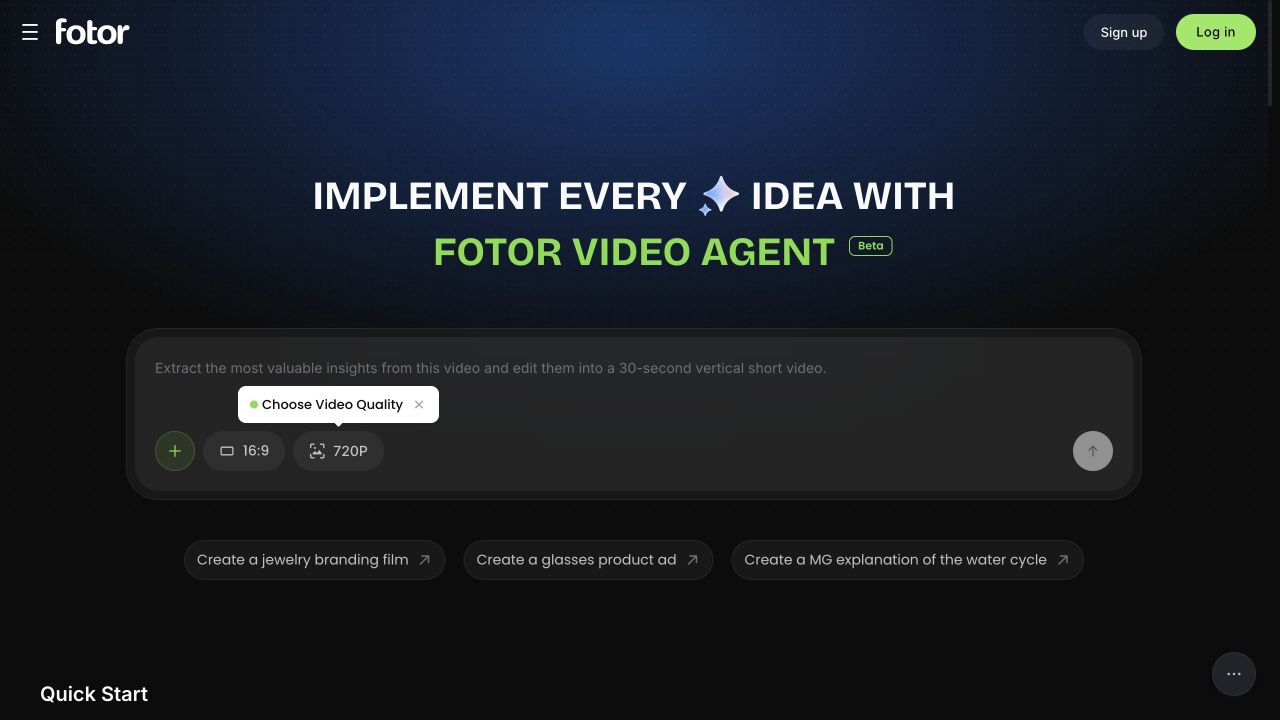 Video Agent by Fotor screenshot 1