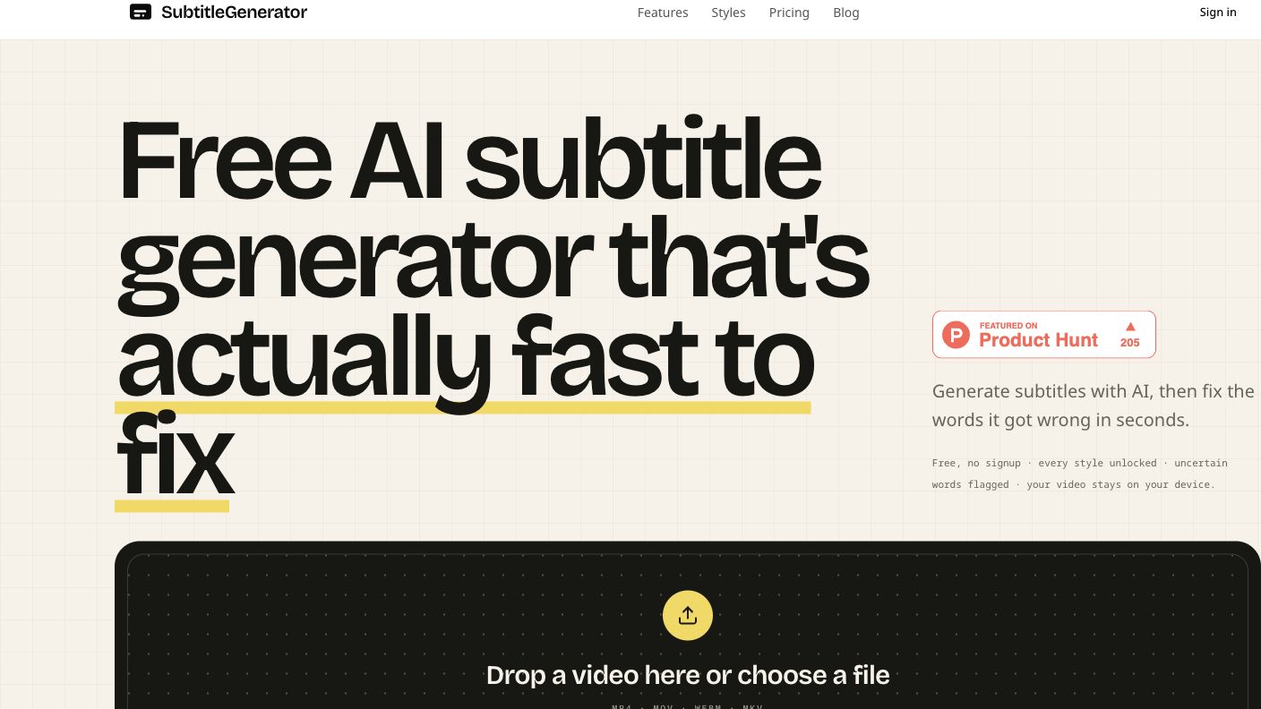 SubtitleGenerator screenshot 1