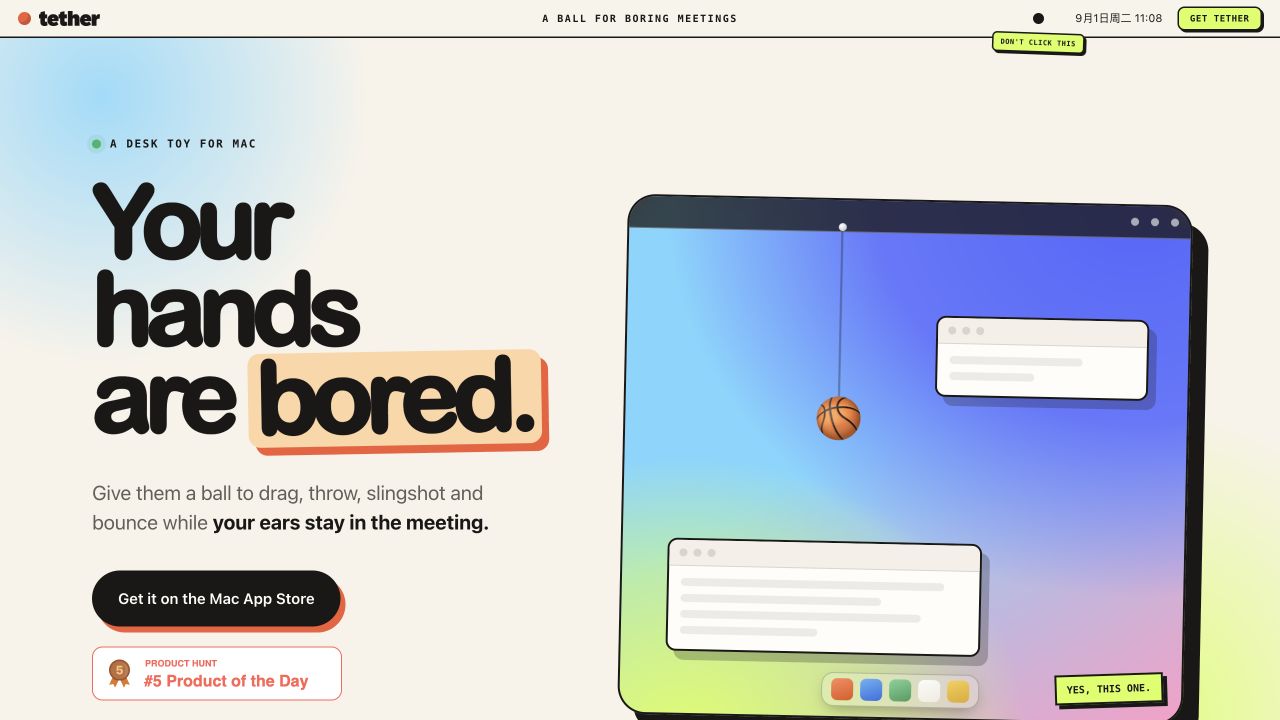 Tether screenshot 1