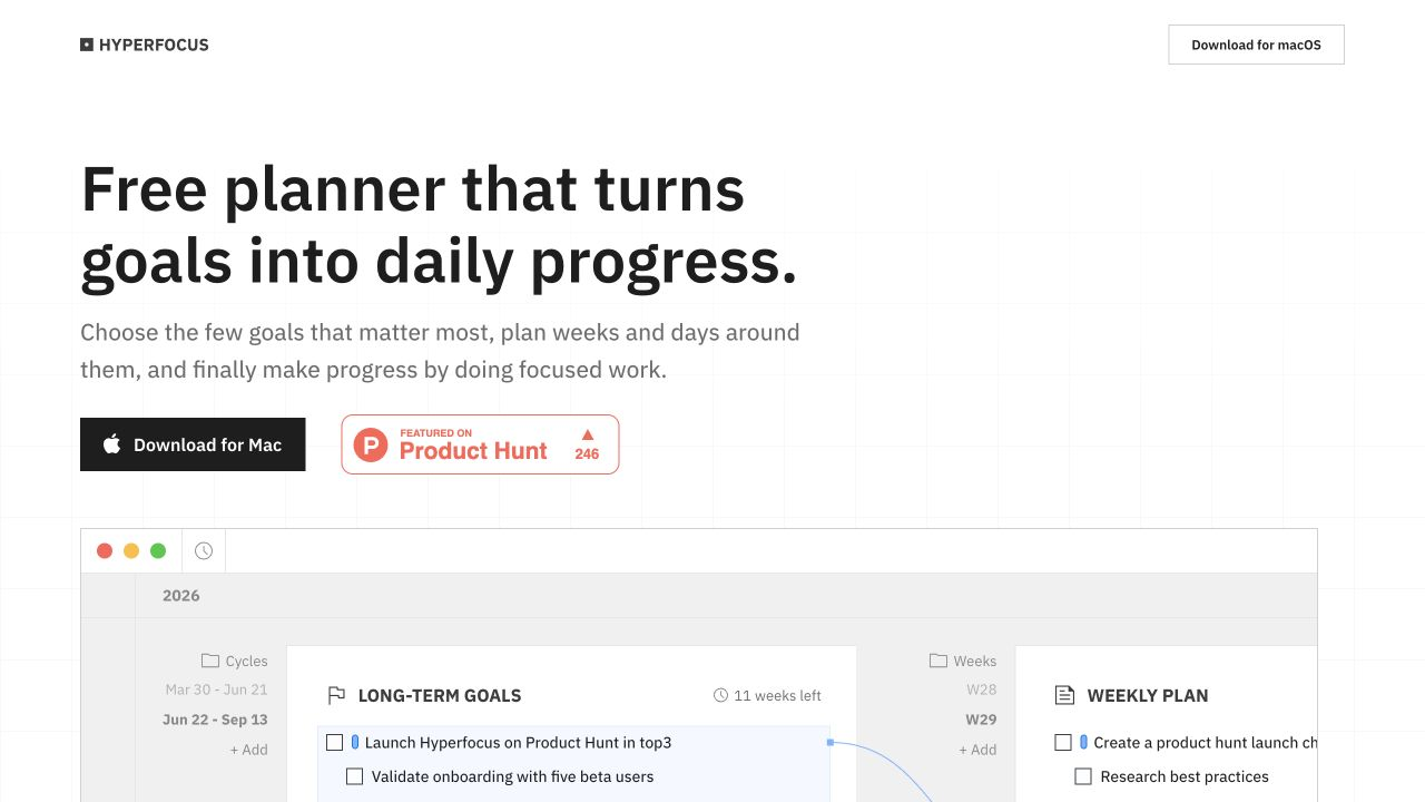 Hyperfocus screenshot 1