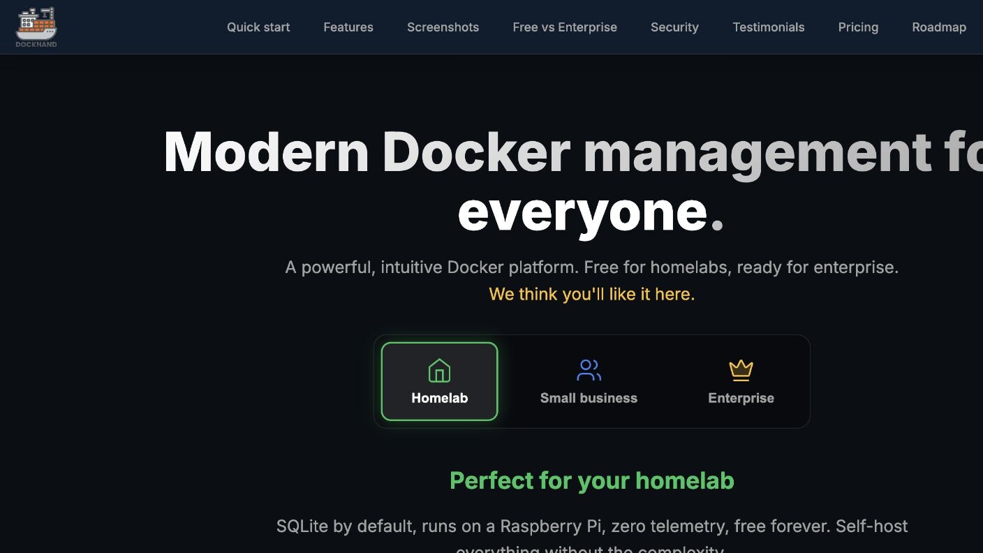 Dockhand screenshot 1