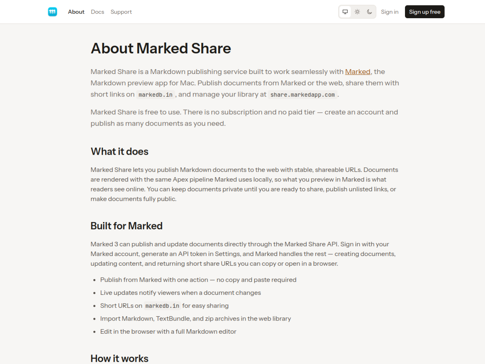 Marked Share screenshot 1