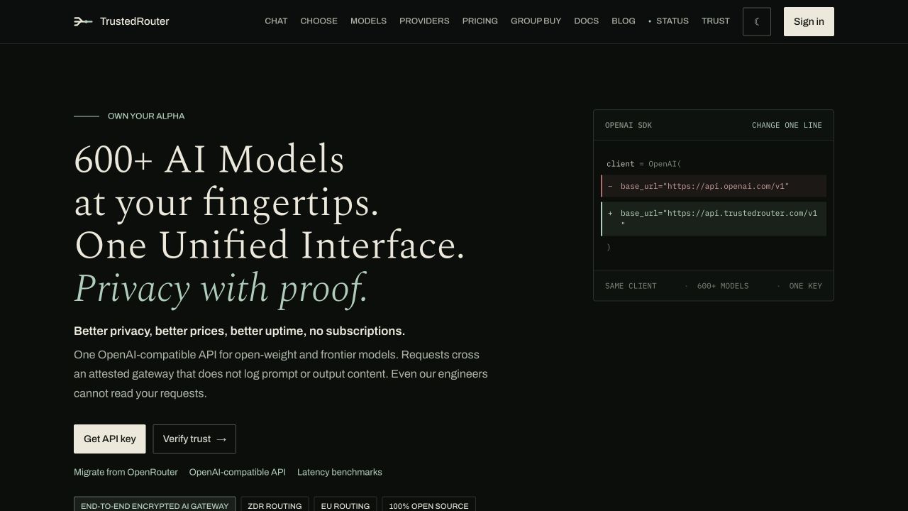 TrustedRouter screenshot 1